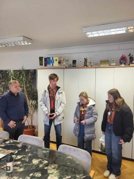 Obisk skavtov pri županu