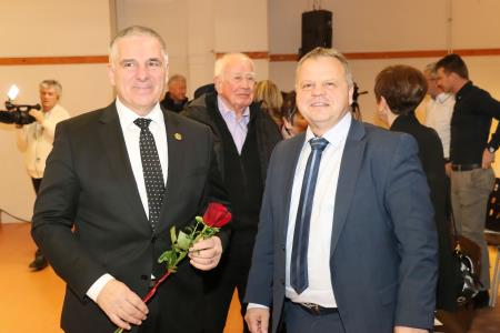 Predsednik državnega sveta Marko Lotrič in župan Bojan Borovnik