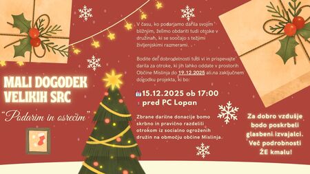 Malo dogodek velikih src: Podarim in osrečim